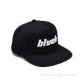 3D rubberen printing 5-panel snapback cap